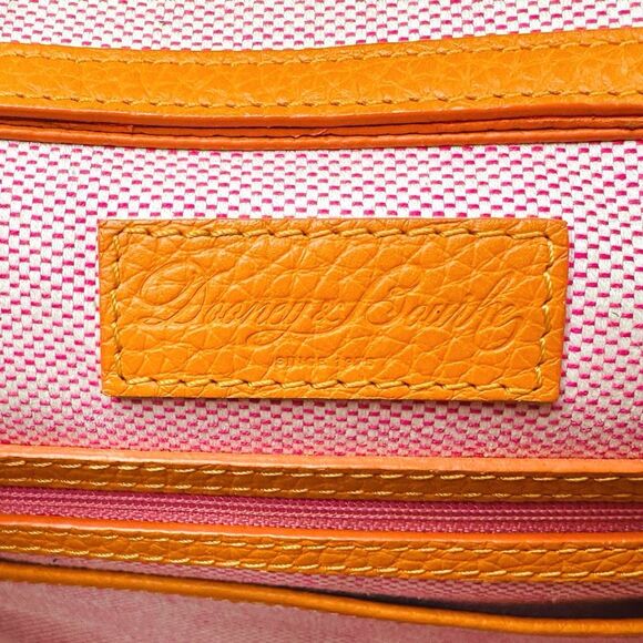 Vintage Dooney & Bourke Janine Pebbled Leather Satchel Bag 11.5” x 8.5” x 4.25” - Picture 5 of 15